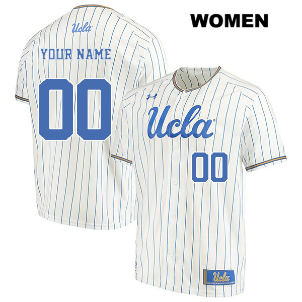 Under Armour Customize customize Stitched UCLA Bruins Authentic Womens White College Baseball Jersey->customized ncaa jersey->Custom Jersey